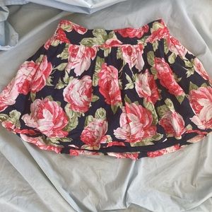 Floral Mini Skirt